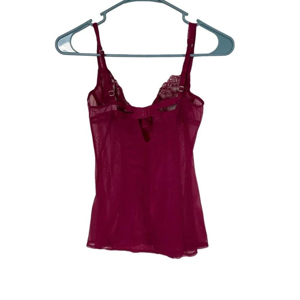 Victoria's Secret lingerie cranberry 34B underwire adjustable back and straps - Picture 9 of 13